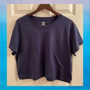 PINK Victoria's Secret Cotton Short Sleeve T-Shirt - NWT - Size XXL - Blue